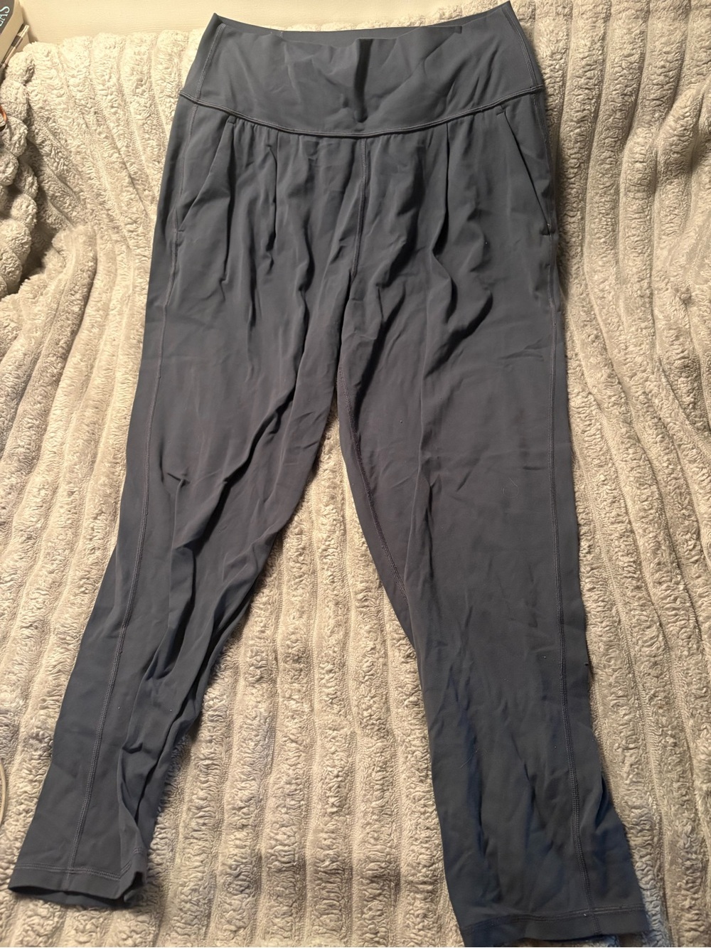 Athleta Salutation High Rise Joggers in Navy